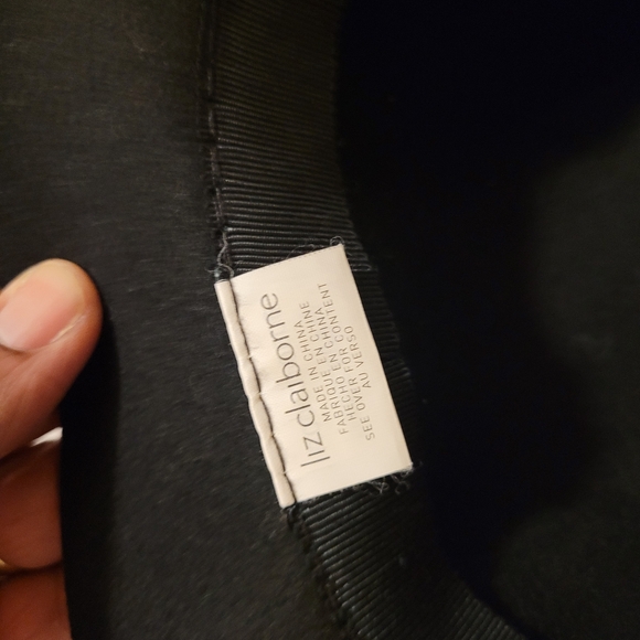 Liz Claiborne Women's Hats Black Ribbon Brim - Picture 6 of 9